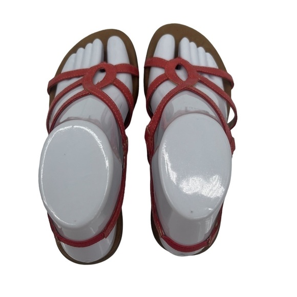 Aerosoles Pink Strappy Slingback Thong Sandals Size 6 1/2 Women’s - Picture 4 of 9